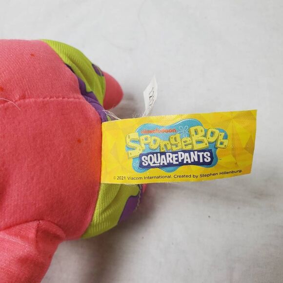 Nickelodeon SpongeBob SquarePants Patrick Star Plush Stuffed Toy Pink 7" 2021 - Picture 3 of 4